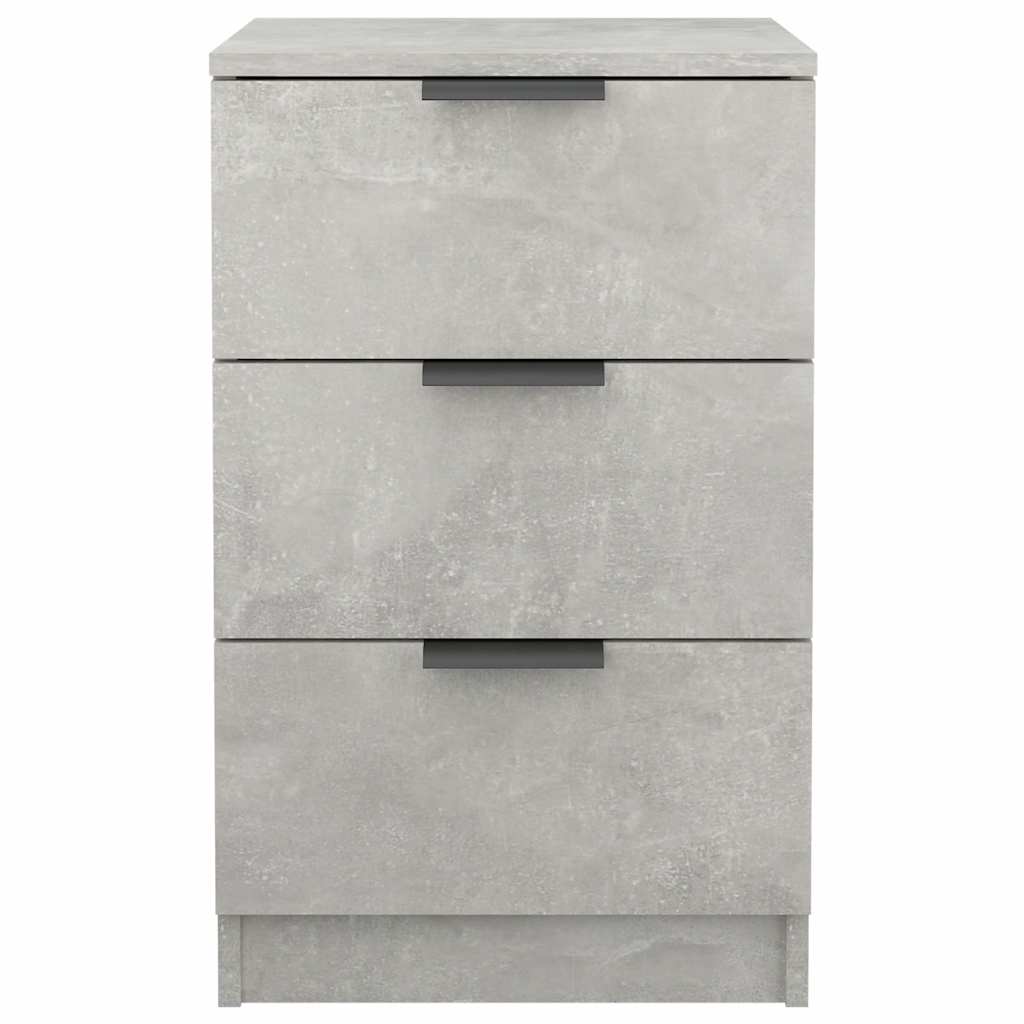 sengebord 40x36x65 cm 2 stk. betongrå