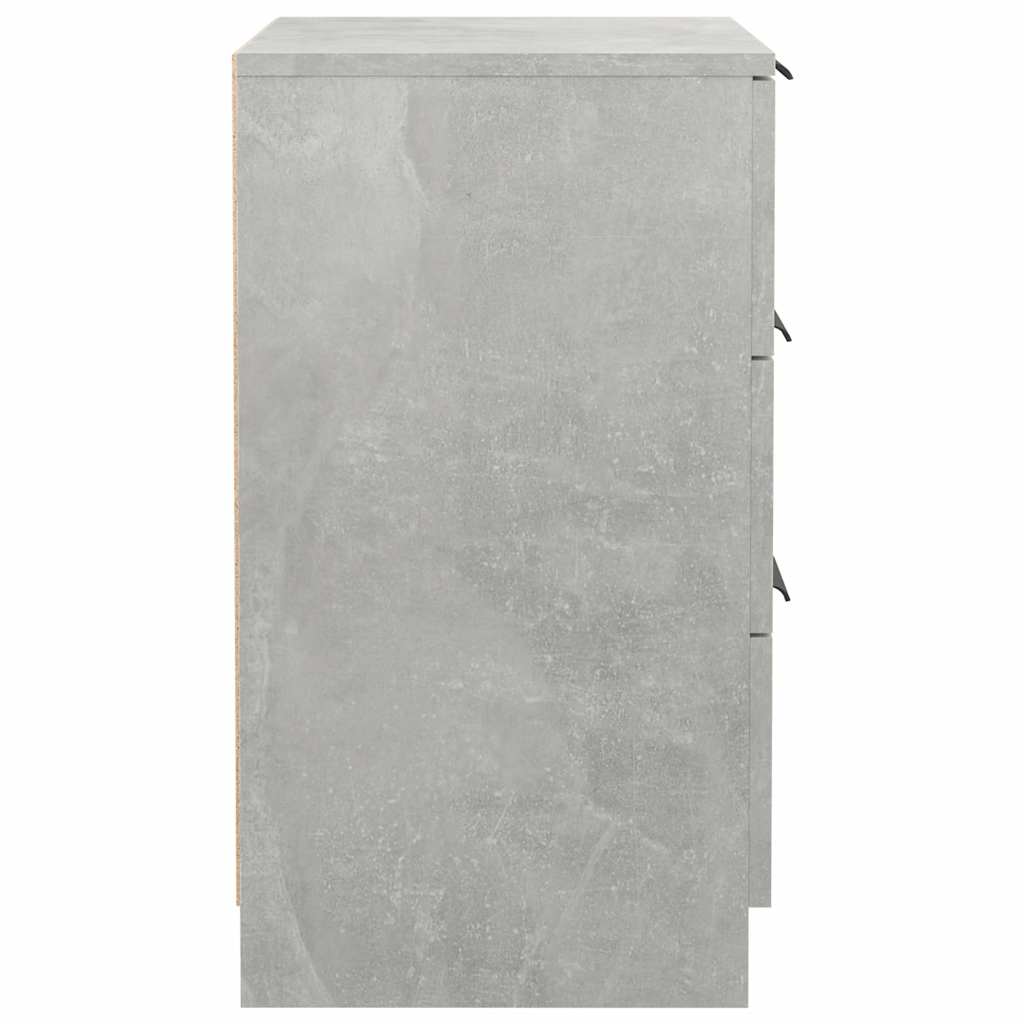 sengebord 40x36x65 cm 2 stk. betongrå