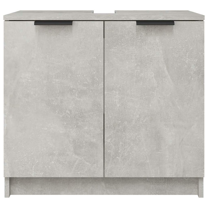 badeværelsesskab 64,5x33,5x59 cm konstrueret træ betongrå