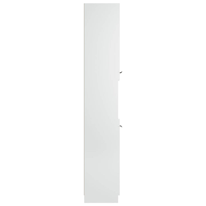 badeværelsesskab 32x34x188,5 cm konstrueret træ hvid