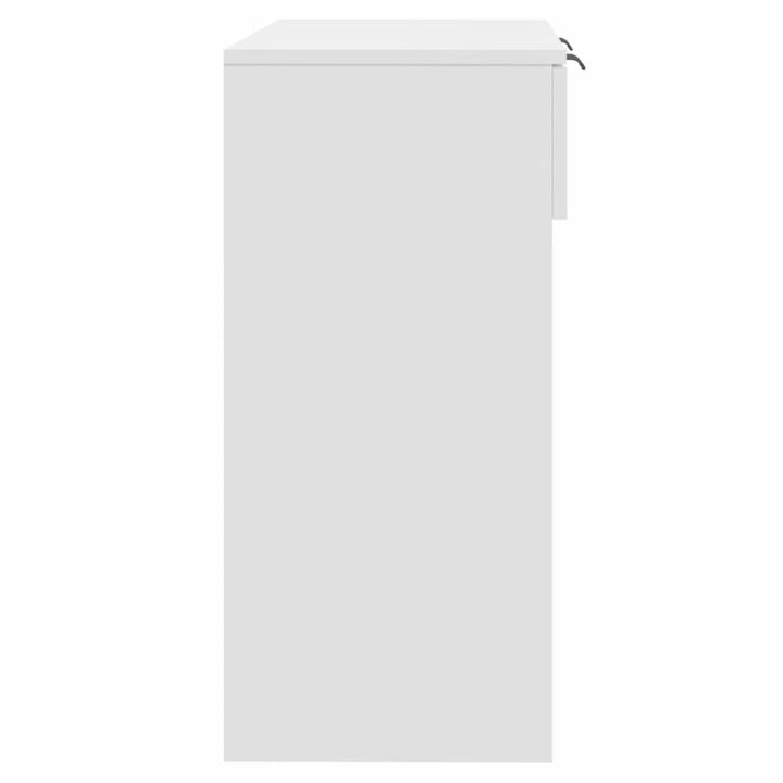 konsolbord 90x36x75 cm konstrueret træ hvid