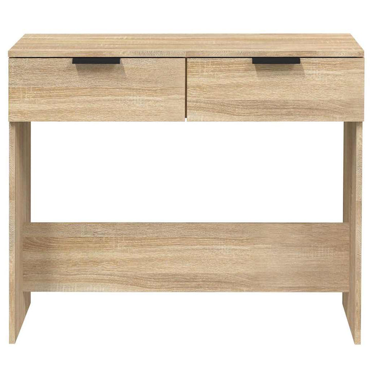 konsolbord 90x36x75 cm konstrueret træ sonoma-eg