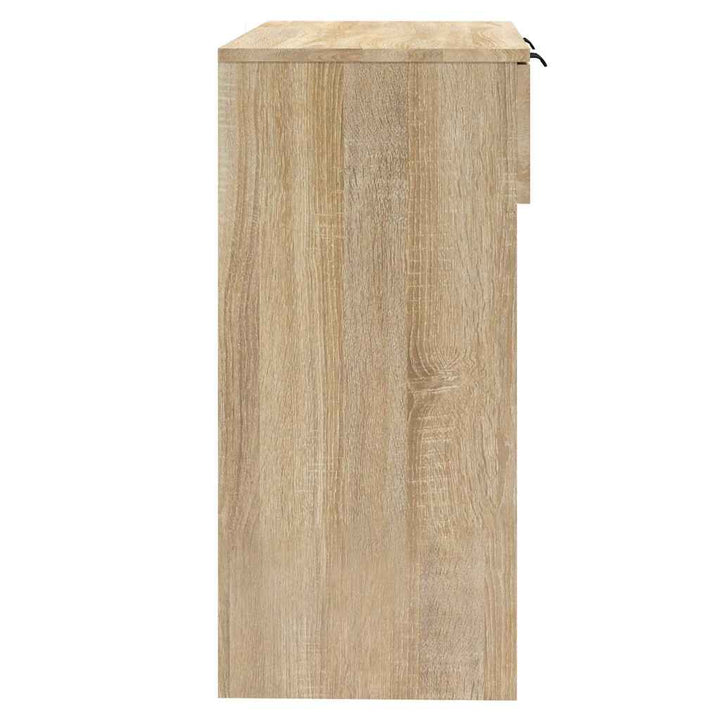 konsolbord 90x36x75 cm konstrueret træ sonoma-eg
