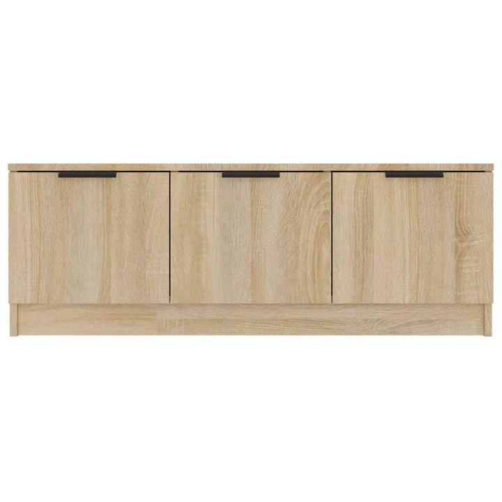 tv-bord 102x35x36,5 cm konstrueret træ sonoma-eg