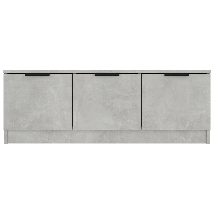 tv-bord 102x35x36,5 cm konstrueret træ betongrå