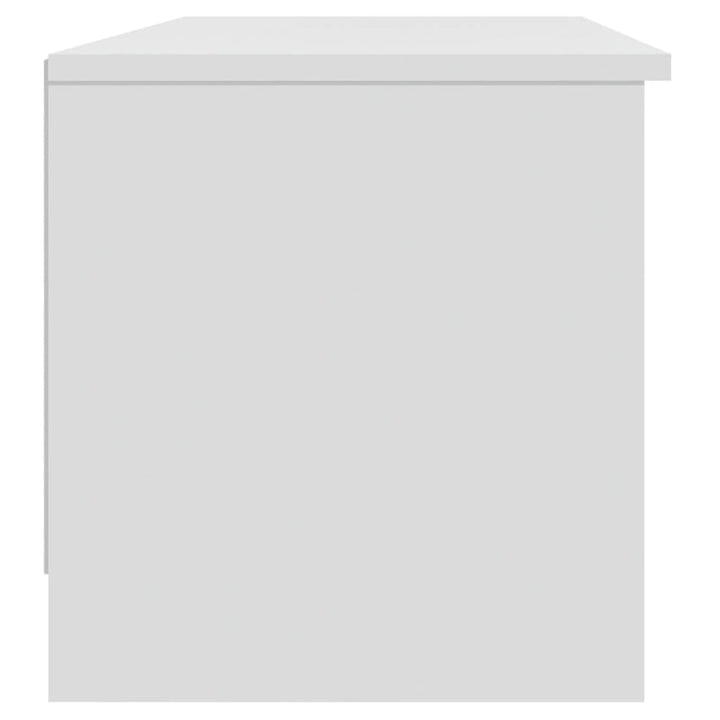 tv-bord 102x35,5x36,5 cm konstrueret træ hvid