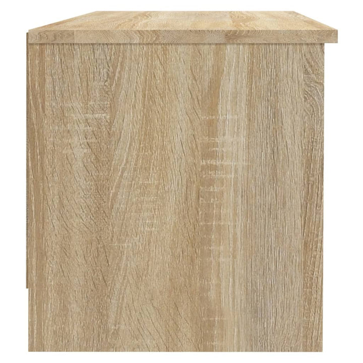 tv-bord 102x35,5x36,5 cm konstrueret træ sonoma-eg