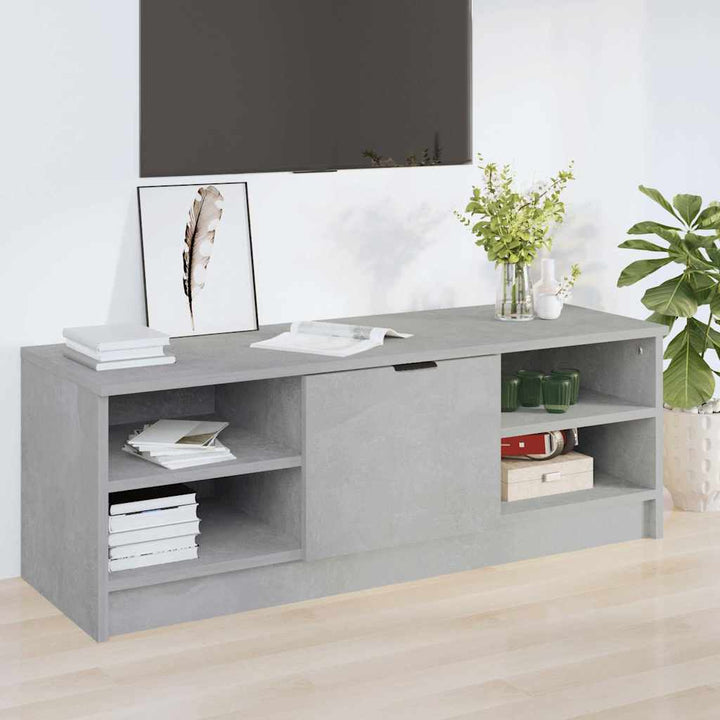 tv-bord 102x35,5x36,5 cm konstrueret træ betongrå