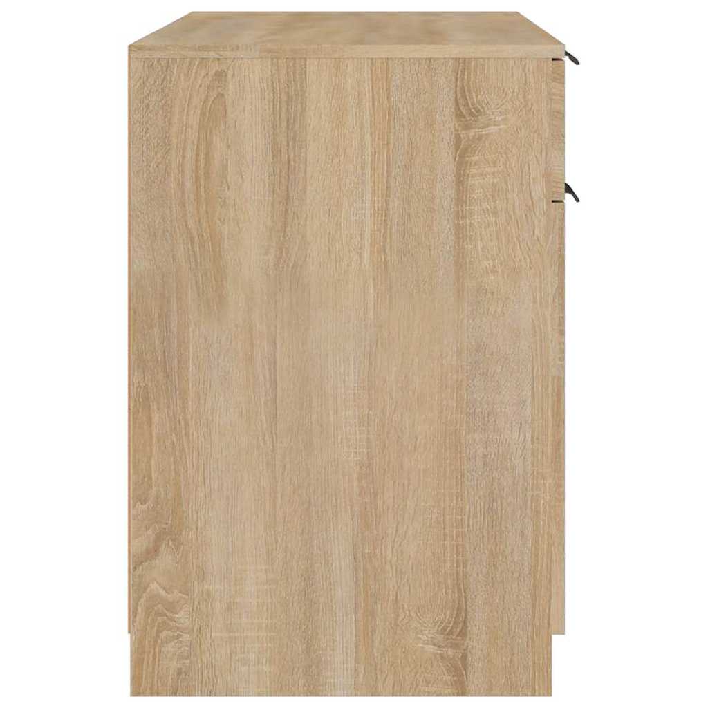 skrivebord 100x50x75 cm konstrueret træ sonoma-eg