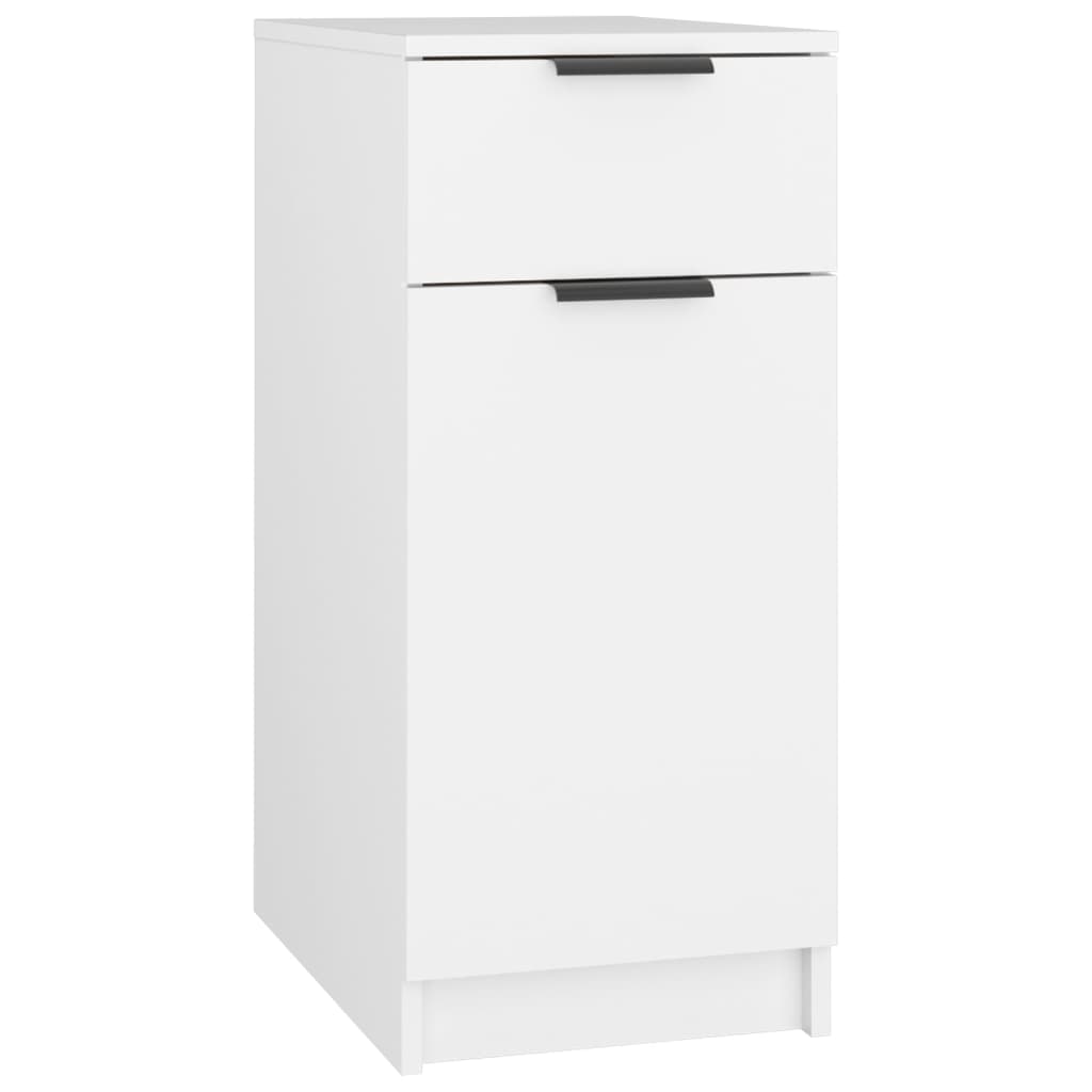 skrivebord 33,5x50x75 cm konstrueret træ hvid