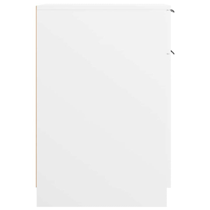 skrivebord 33,5x50x75 cm konstrueret træ hvid