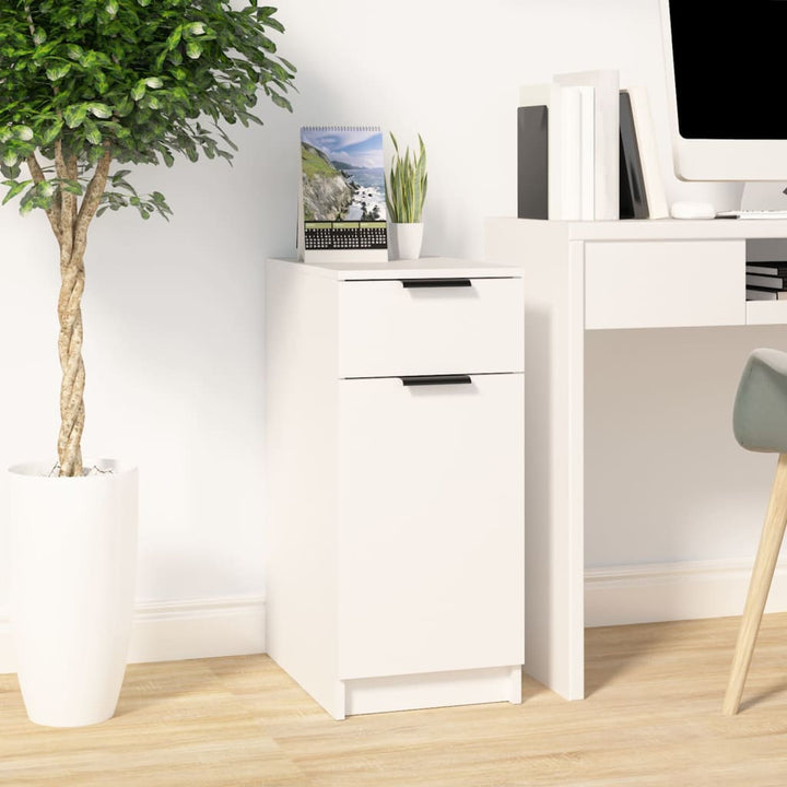 skrivebord 33,5x50x75 cm konstrueret træ hvid
