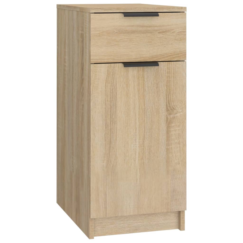 skrivebord 33,5x50x75 cm konstrueret træ sonoma-eg