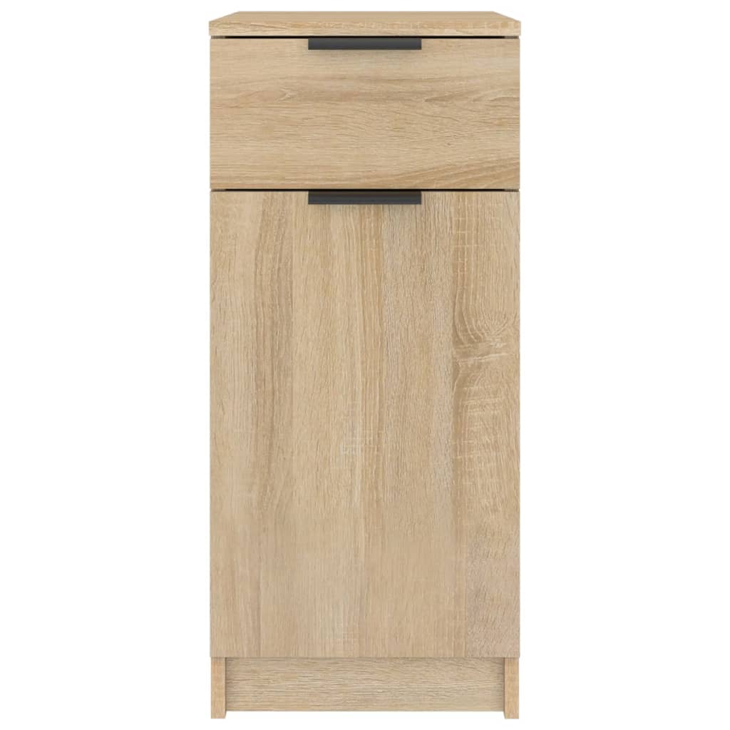 skrivebord 33,5x50x75 cm konstrueret træ sonoma-eg