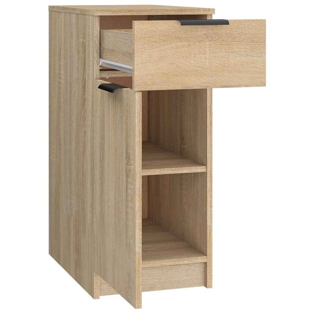 skrivebord 33,5x50x75 cm konstrueret træ sonoma-eg
