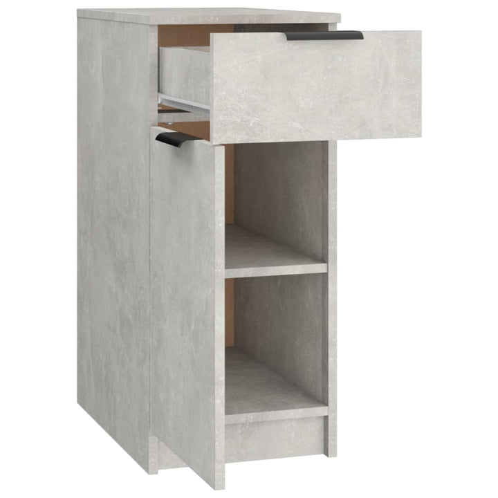 skrivebord 33,5x50x75 cm konstrueret træ betongrå