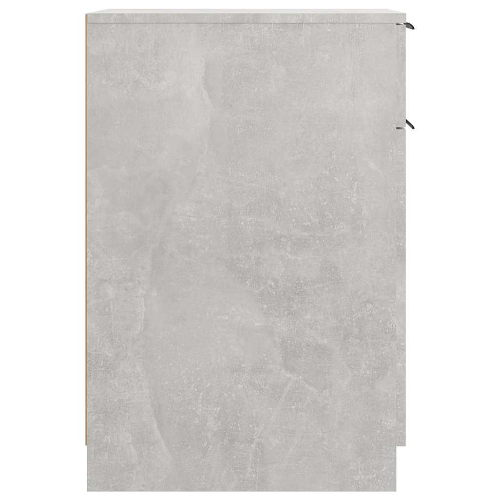 skrivebord 33,5x50x75 cm konstrueret træ betongrå
