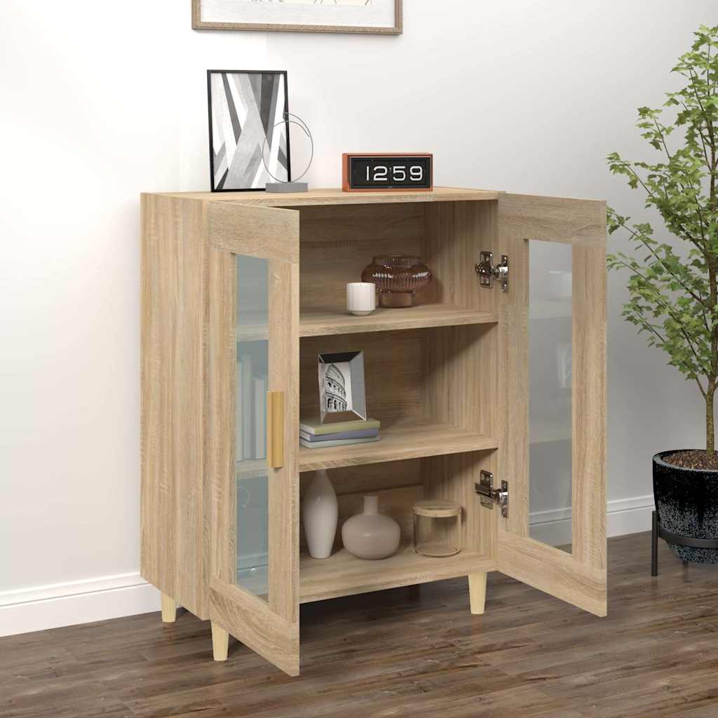 skænk 69,5x34x90 cm konstrueret træ sonoma-eg