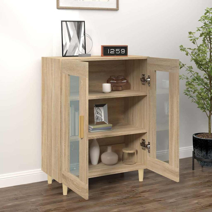 skænk 69,5x34x90 cm konstrueret træ sonoma-eg