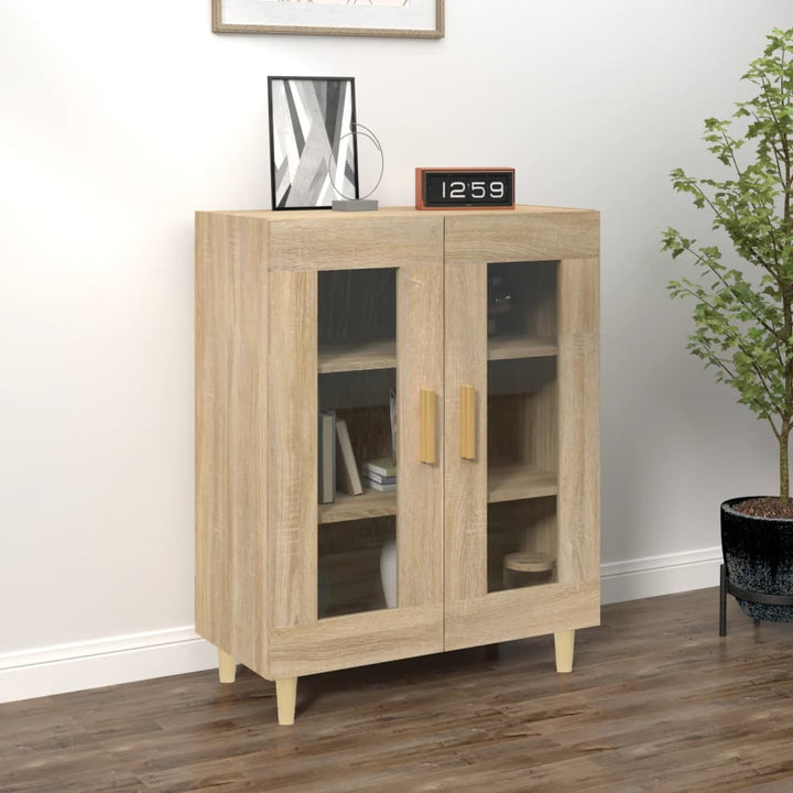 skænk 69,5x34x90 cm konstrueret træ sonoma-eg