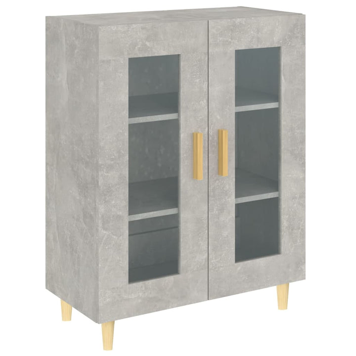 skænk 69,5x34x90 cm konstrueret træ betongrå