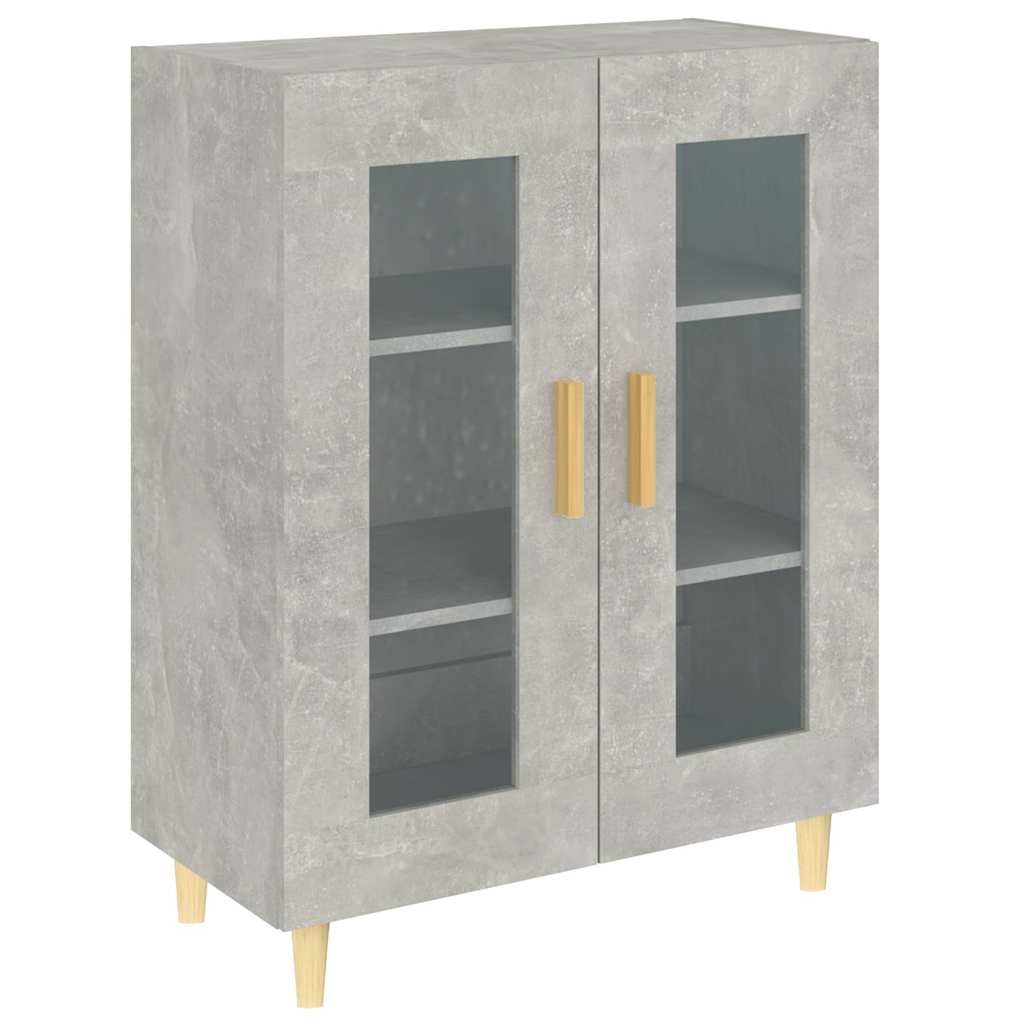 skænk 69,5x34x90 cm konstrueret træ betongrå