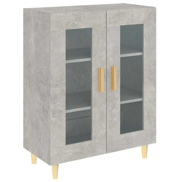 skænk 69,5x34x90 cm konstrueret træ betongrå