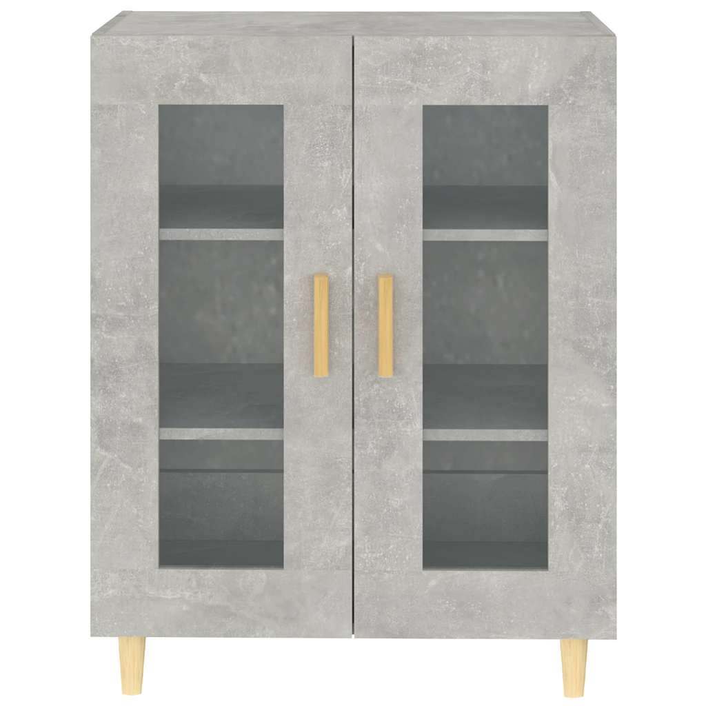 skænk 69,5x34x90 cm konstrueret træ betongrå