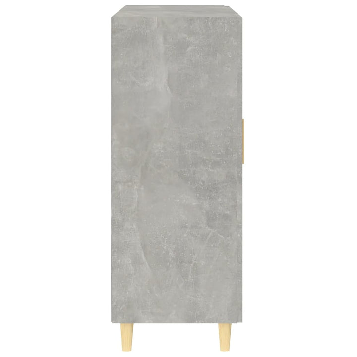 skænk 69,5x34x90 cm konstrueret træ betongrå