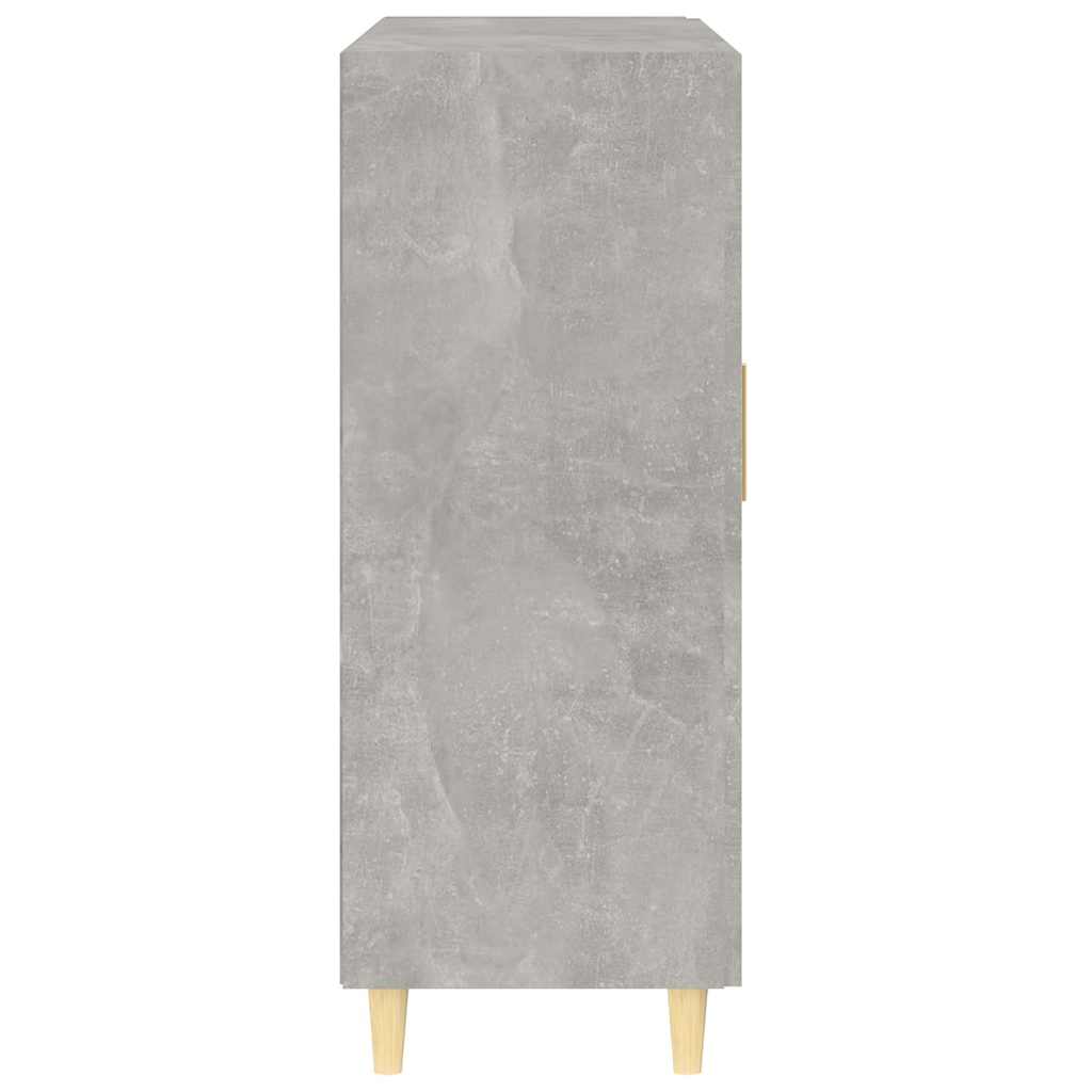 skænk 69,5x34x90 cm konstrueret træ betongrå