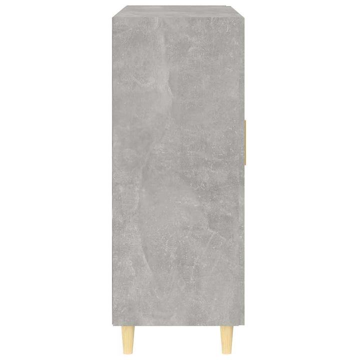 skænk 69,5x34x90 cm konstrueret træ betongrå