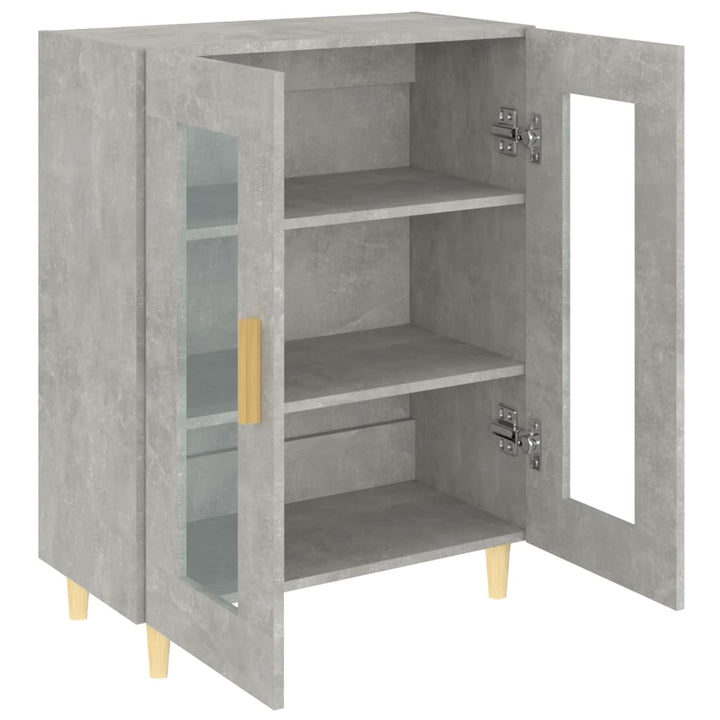 skænk 69,5x34x90 cm konstrueret træ betongrå