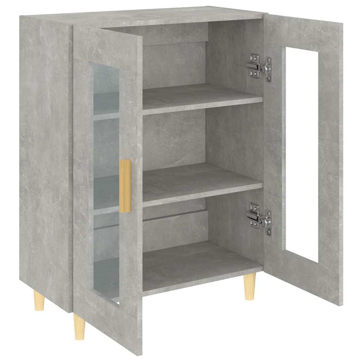 skænk 69,5x34x90 cm konstrueret træ betongrå