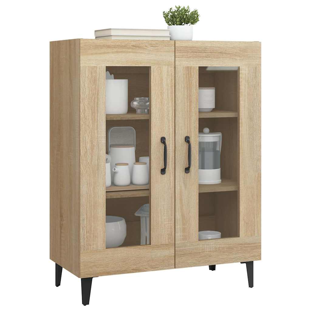 skænk 69,5x34x90 cm konstrueret træ sonoma-eg