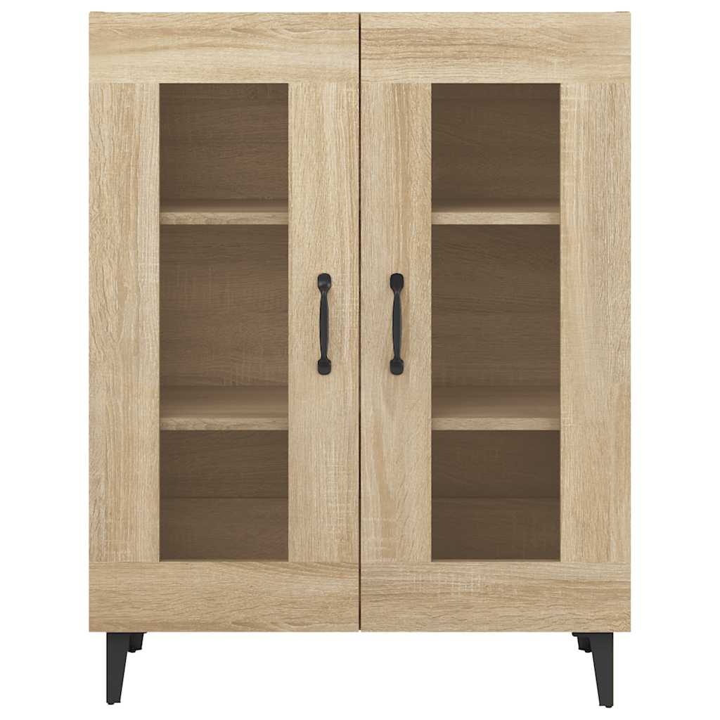 skænk 69,5x34x90 cm konstrueret træ sonoma-eg