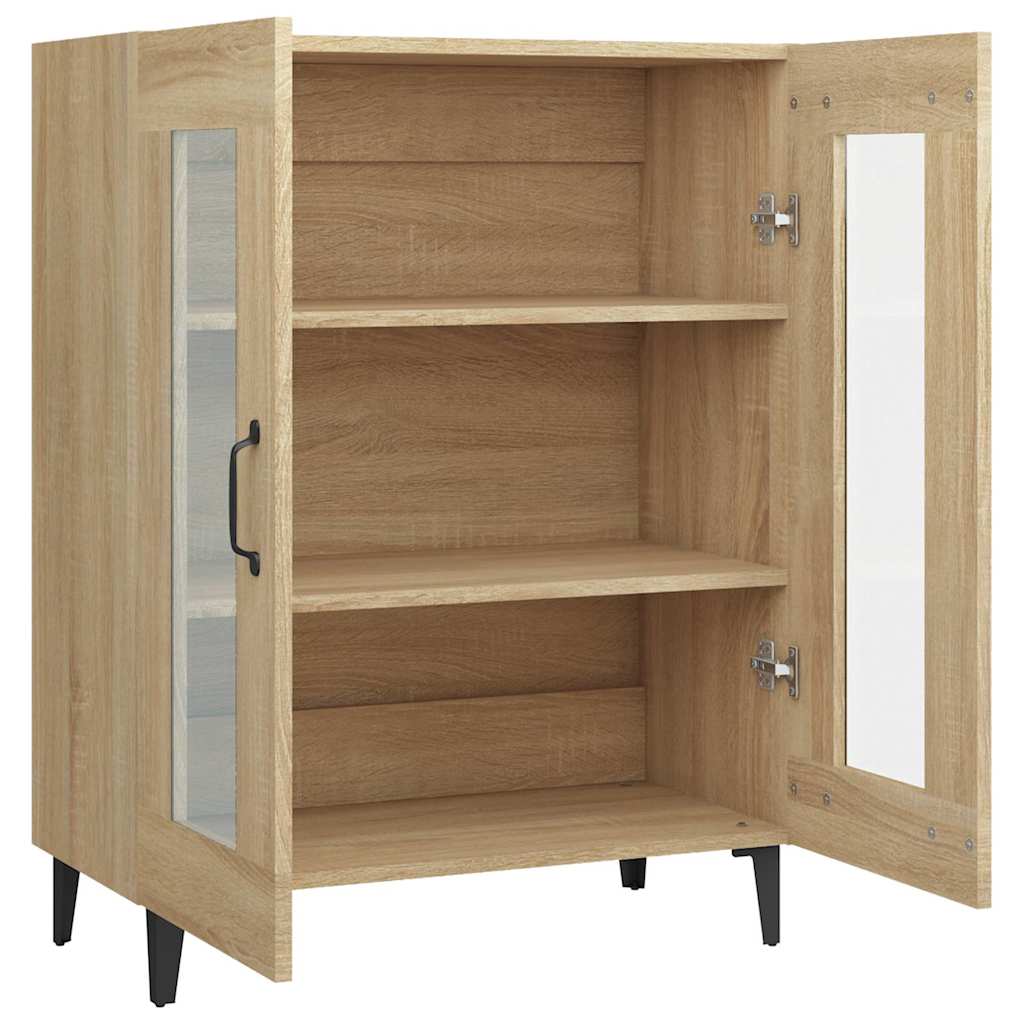 skænk 69,5x34x90 cm konstrueret træ sonoma-eg