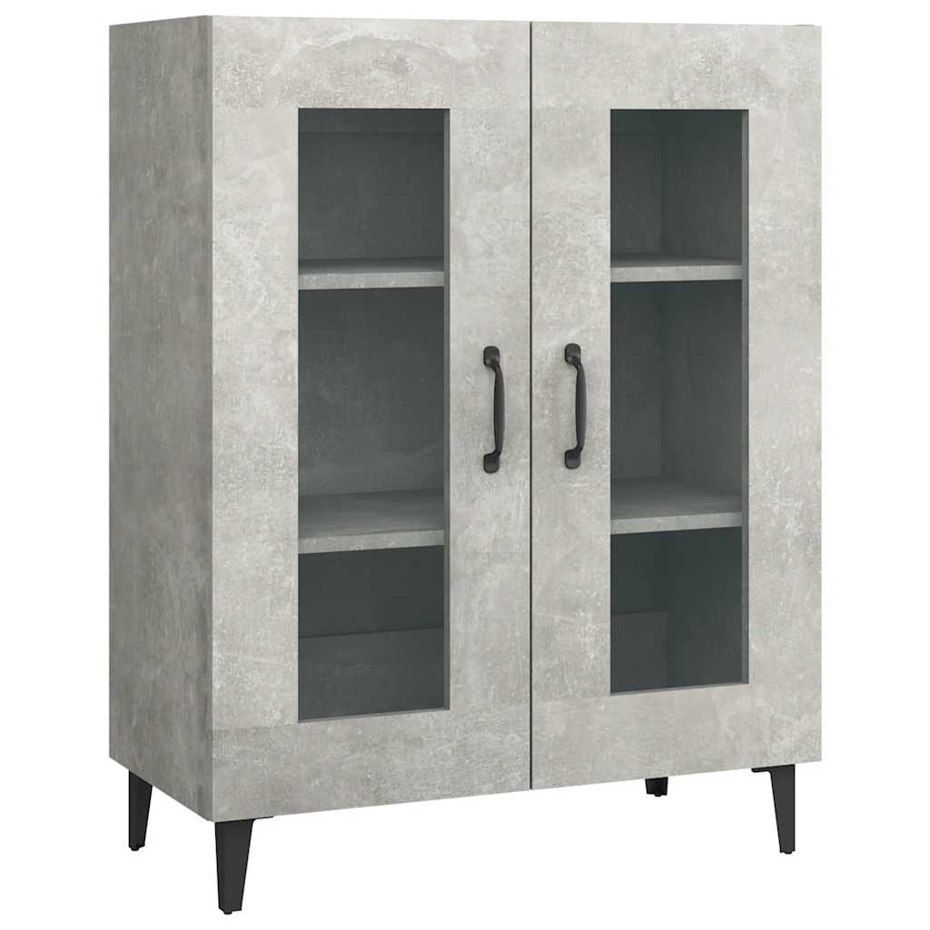 skænk 69,5x34x90 cm konstrueret træ betongrå