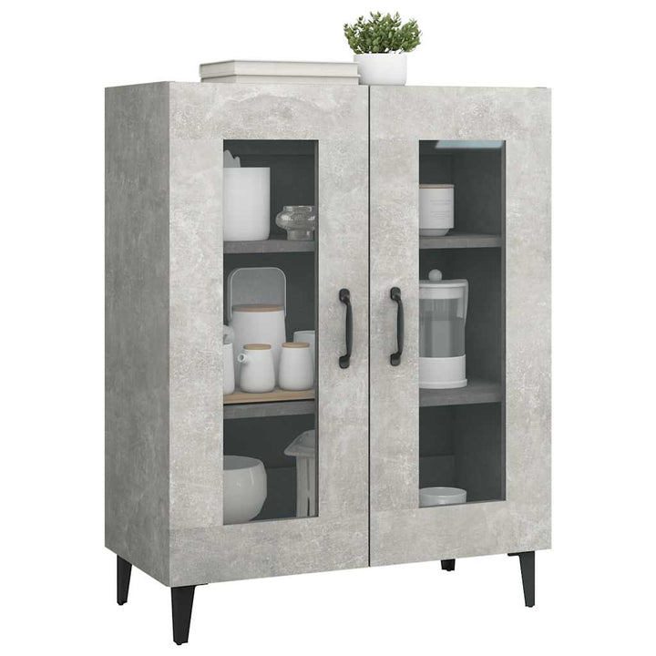skænk 69,5x34x90 cm konstrueret træ betongrå