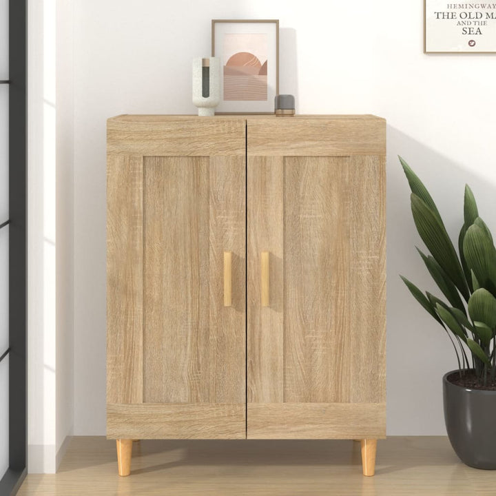 skænk 69,5x34x90 cm konstrueret træ sonoma-eg