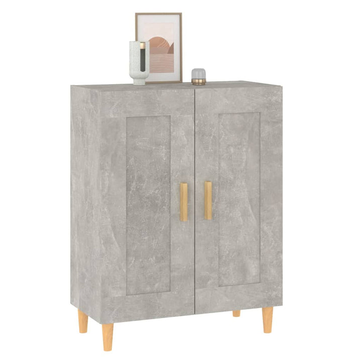 skænk 69,5x34x90 cm konstrueret træ betongrå
