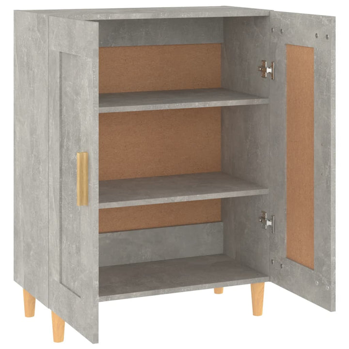 skænk 69,5x34x90 cm konstrueret træ betongrå