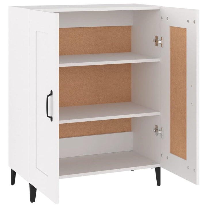 skænk 69,5x34x90 cm konstrueret træ hvid
