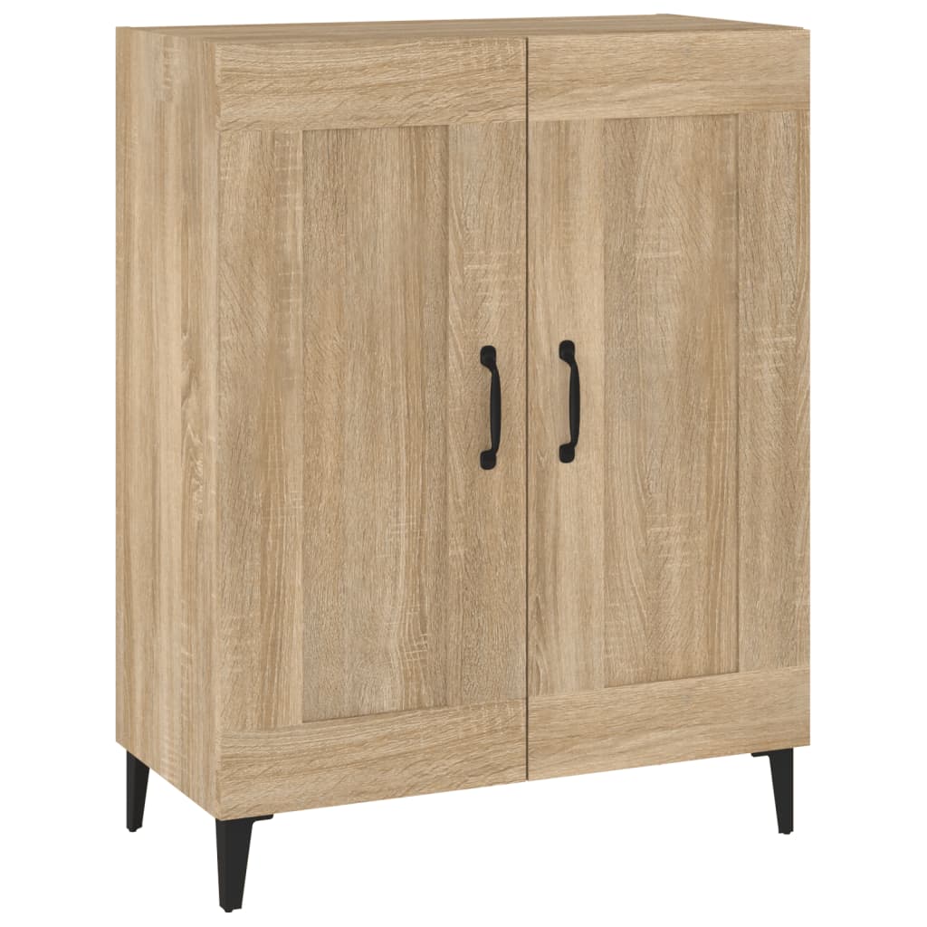 skænk 69,5x34x90 cm konstrueret træ sonoma-eg