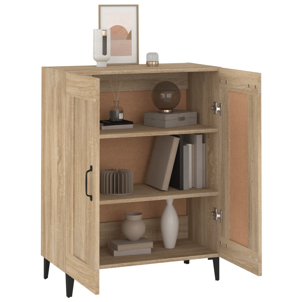 skænk 69,5x34x90 cm konstrueret træ sonoma-eg