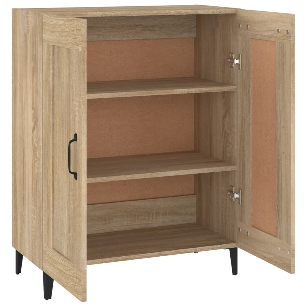 skænk 69,5x34x90 cm konstrueret træ sonoma-eg