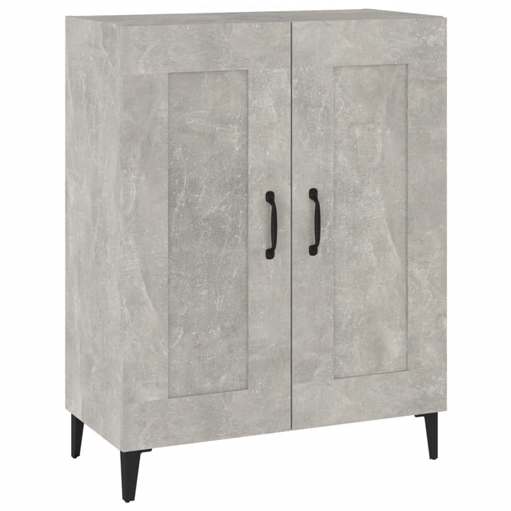 skænk 69,5x34x90 cm konstrueret træ betongrå