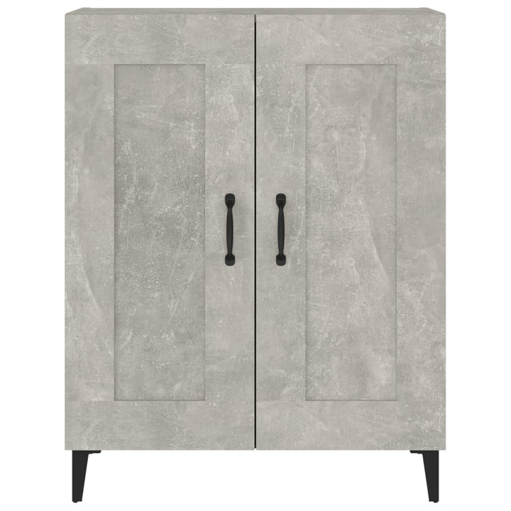 skænk 69,5x34x90 cm konstrueret træ betongrå