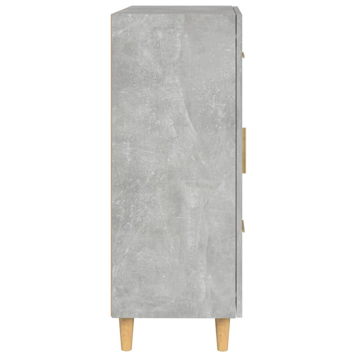 skænk 69,5x34x90 cm konstrueret træ betongrå