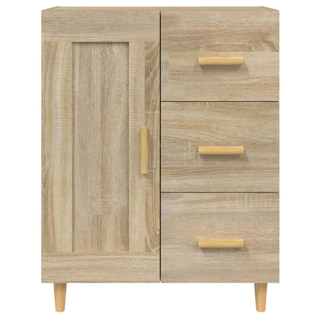 skænk 69,5x34x90 cm konstrueret træ sonoma-eg