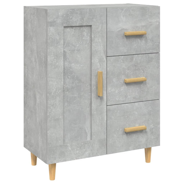 skænk 69,5x34x90 cm konstrueret træ betongrå
